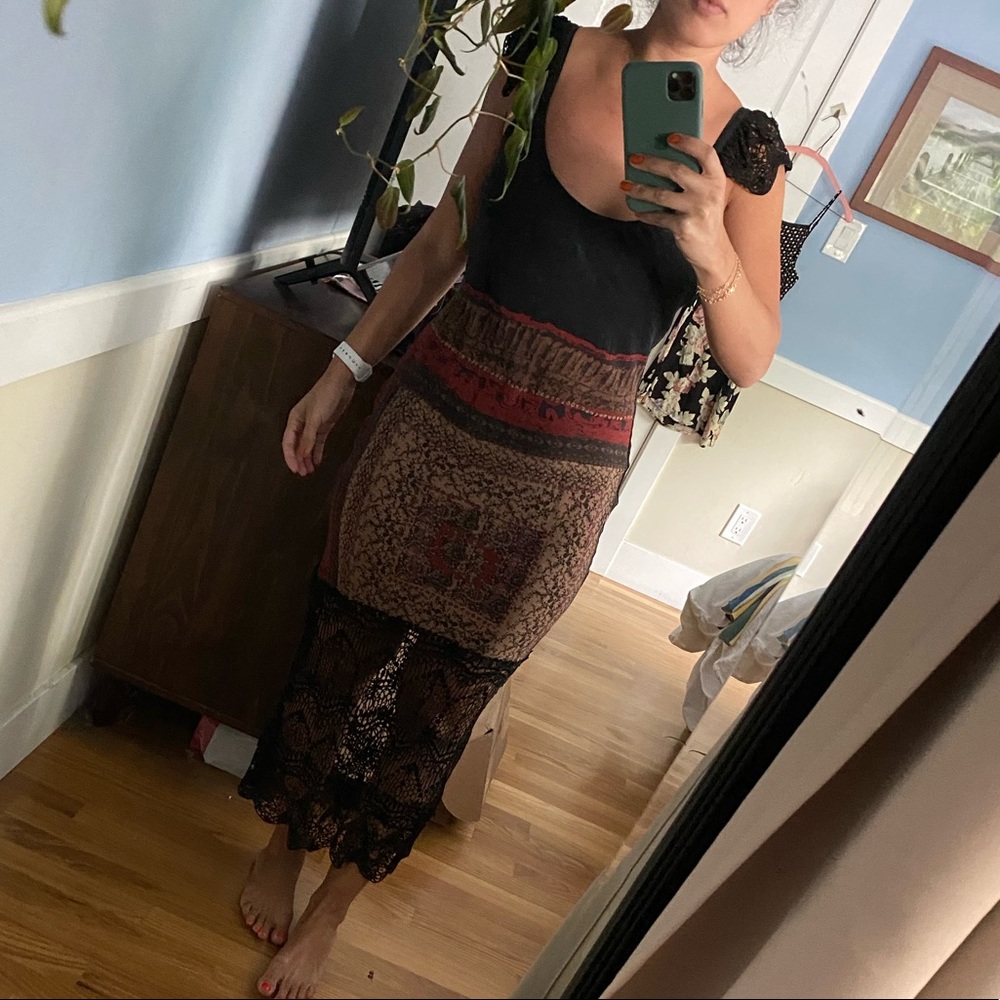 Stone Cold Fox Silk Dres sz xs/s